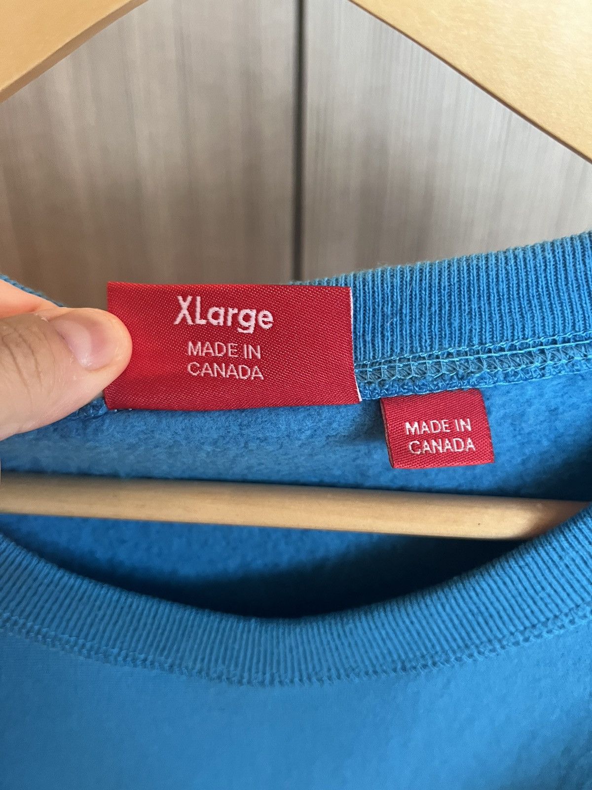 Supreme Supreme Bright Royal FW18 Box Logo Crewneck Size US XL / EU 56 / 4 - 3 Thumbnail