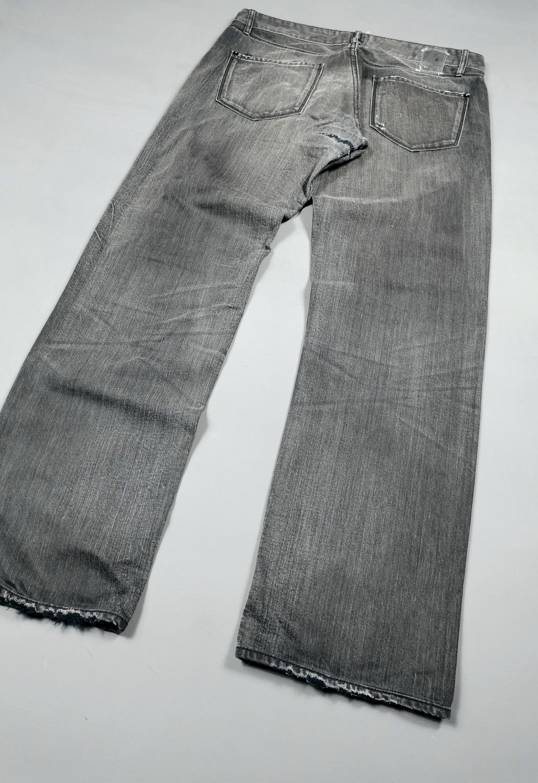 Hugo Boss Boss Distressed Black Denim Jeans Size US 34 / EU 50 - 6 Thumbnail