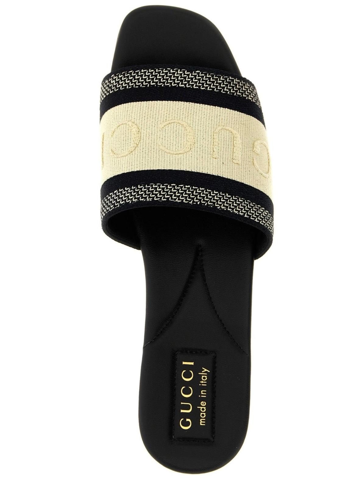 Gucci GUCCI SLIDE SANDAL WITH WEB SIZE 42 Size ONE SIZE - 3 Thumbnail