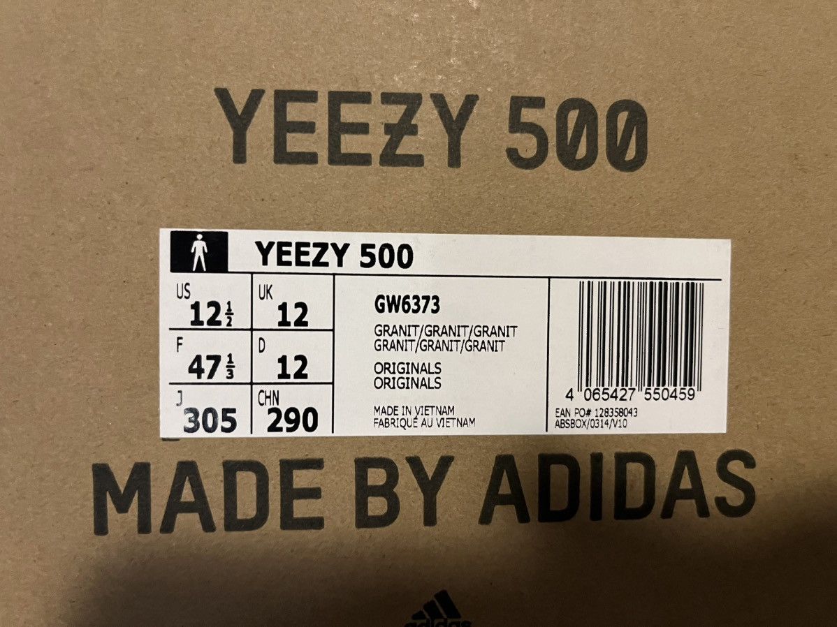 Adidas × Yeezy Yeezy 500 GRANITE Size US 14 / EU 47 - 6 Thumbnail