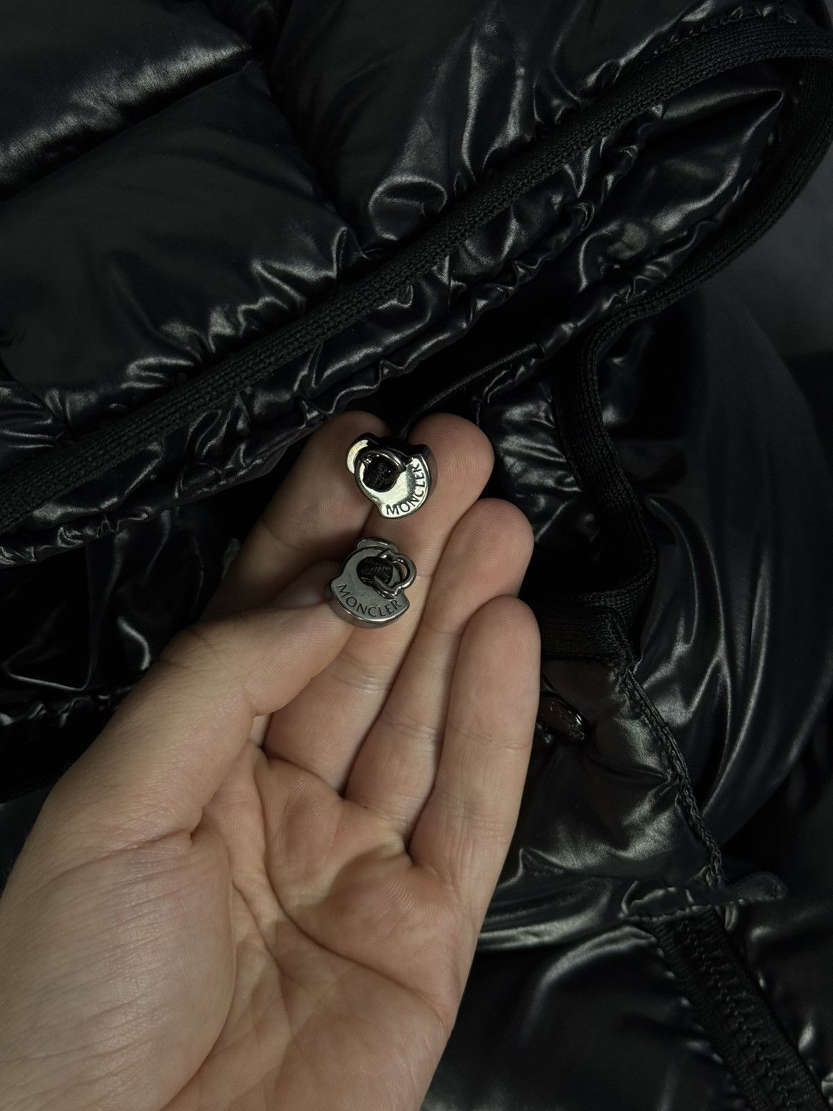 Moncler Moncler Black Brouel Hooded Quilted Jacket Goose Down Size 5 Size L / US 10 / IT 46 - 10 Thumbnail