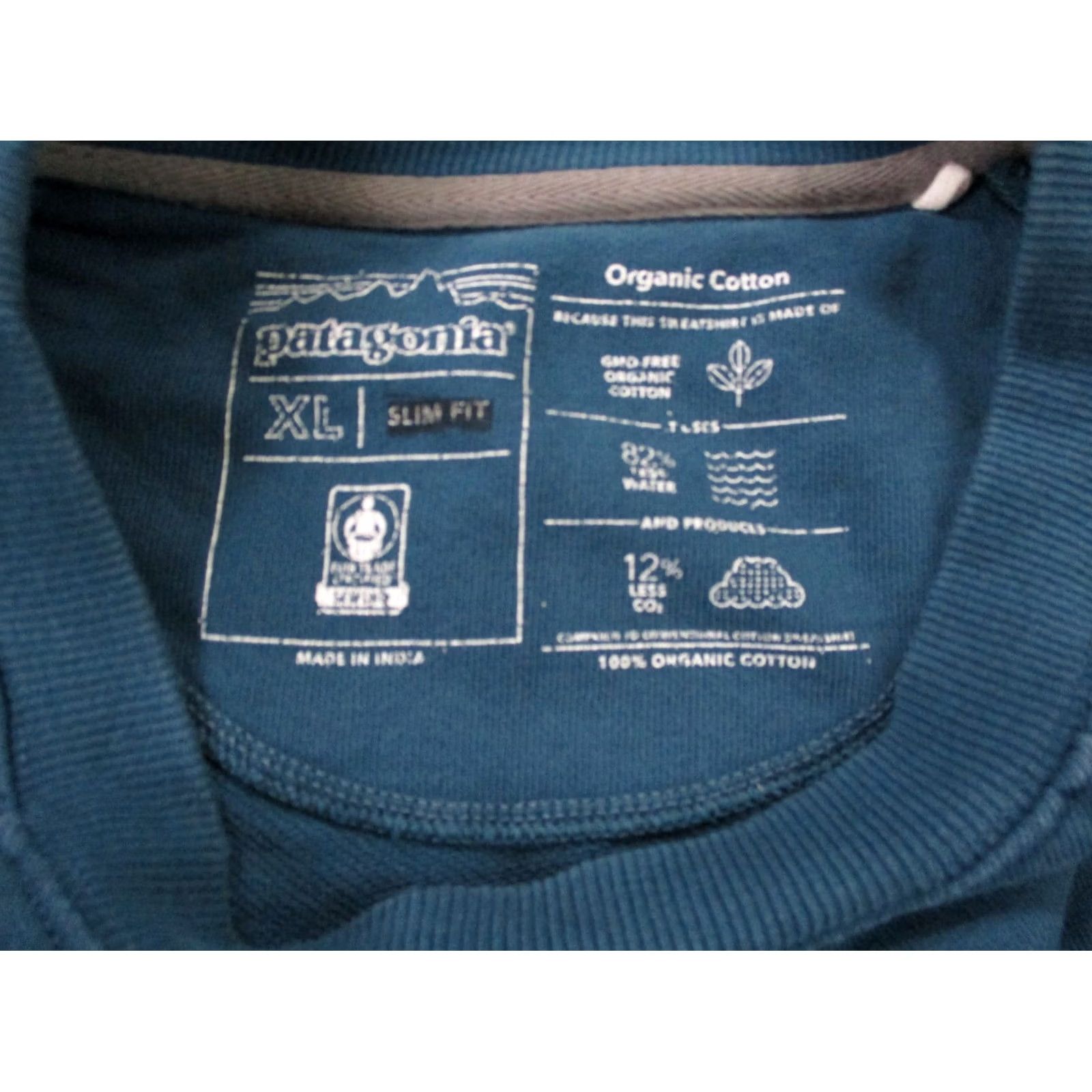 Patagonia Patagonia Sweatshirt Men XL Blue Logo Crew Neck Pullover Knit Cotton Regular Fit Sweatshirt Size US XL / EU 56 / 4 - 7 Thumbnail
