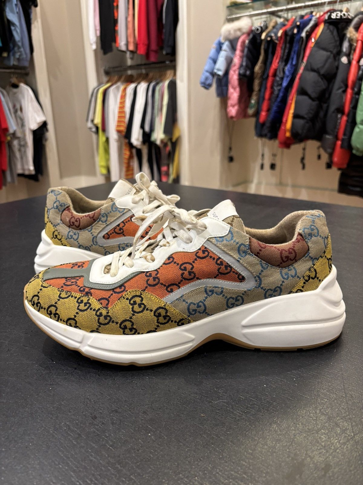 Gucci Gucci Rython Multi Monogram (13.5) Size US 13 / EU 46 - 1 Thumbnail