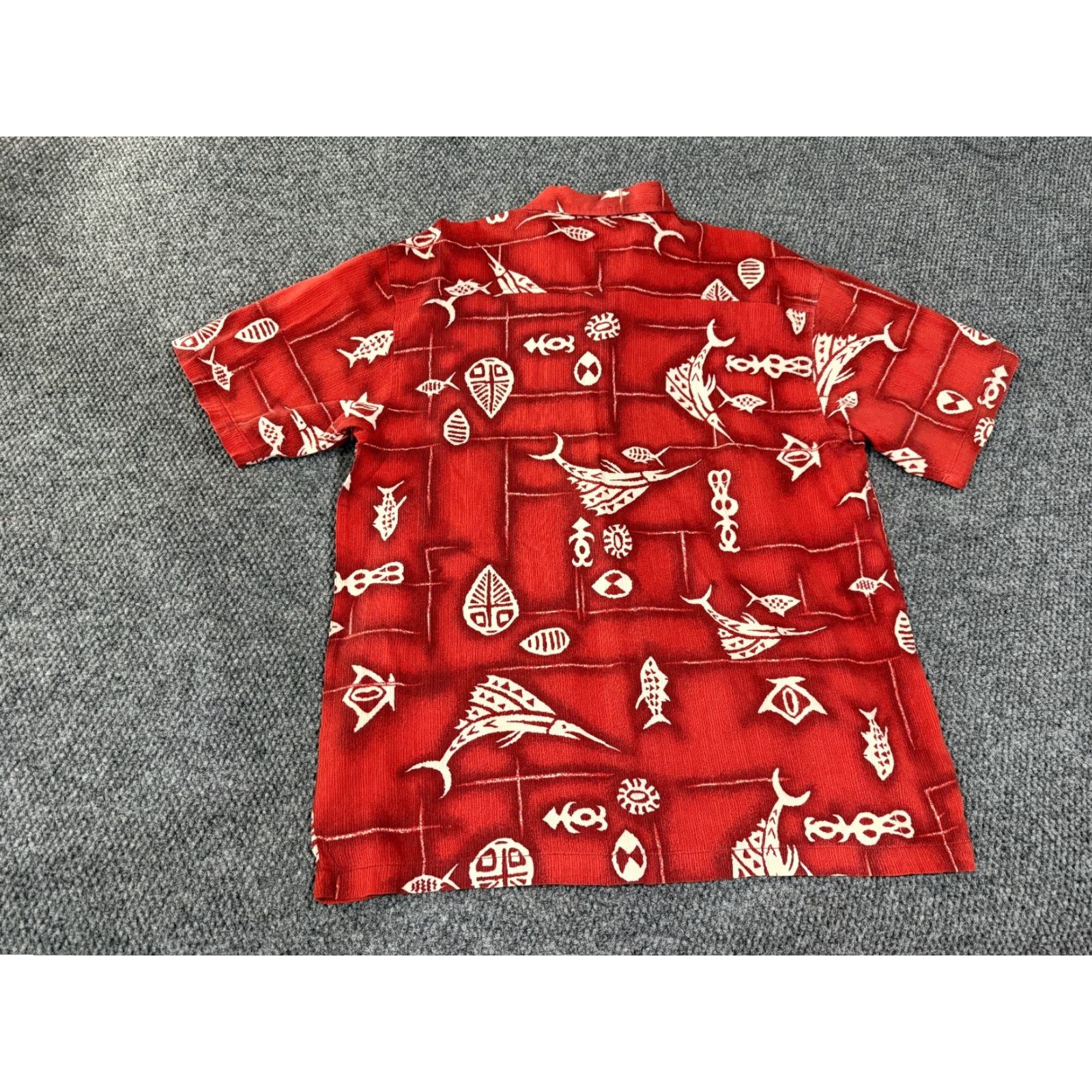 Quiksilver Quiksilver Shirt Button-Up Mens XL Red Hawaiian Tropical Fish Print Vintage Size US XL / EU 56 / 4 - 7 Thumbnail