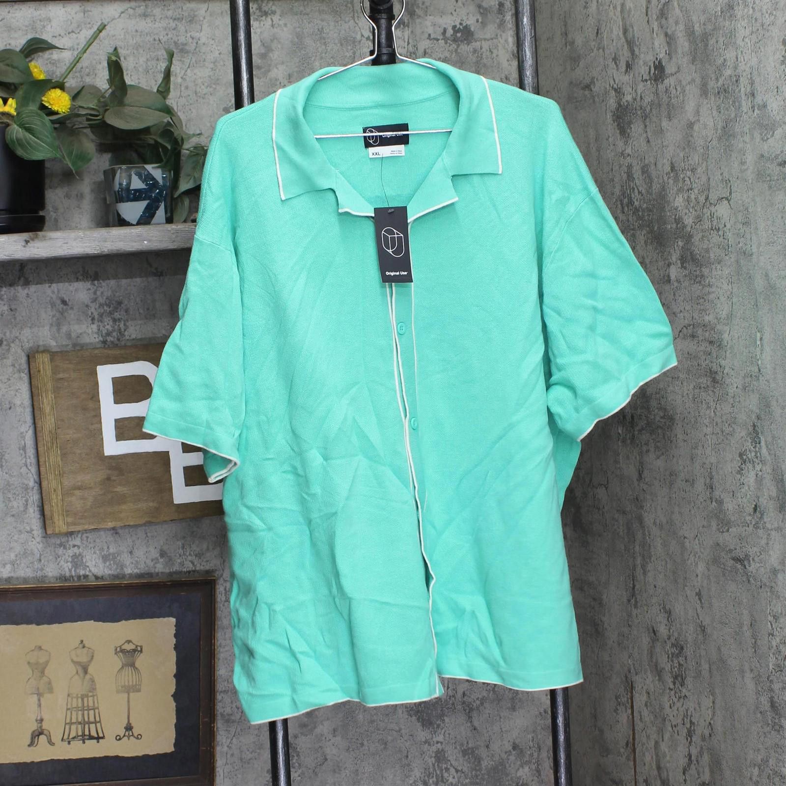 Designer Nwt Original Use Polo Shirt 89621626 Turquoise Green 2xl Size US XXL / EU 58 / 5 - 1 Thumbnail