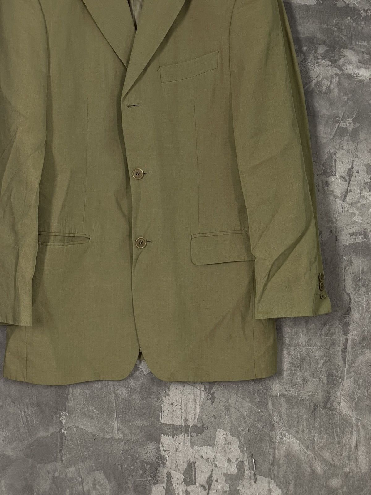 Balmain × Vintage Vintage BALMAIN Beige Luxury Blazer Size US L / EU 52-54 / 3 - 6 Thumbnail