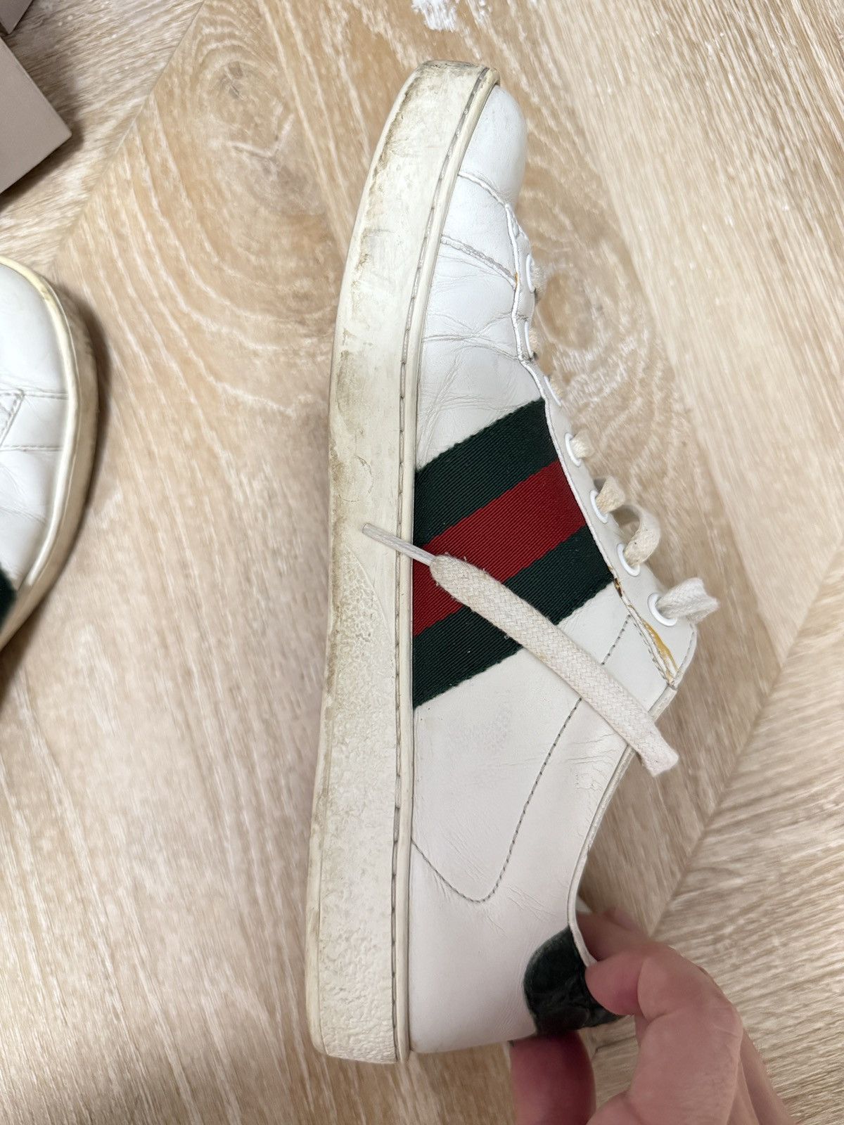 Gucci Men's Gucci Ace sneaker with Web US 7 Size US 7 / EU 40 - 8 Thumbnail