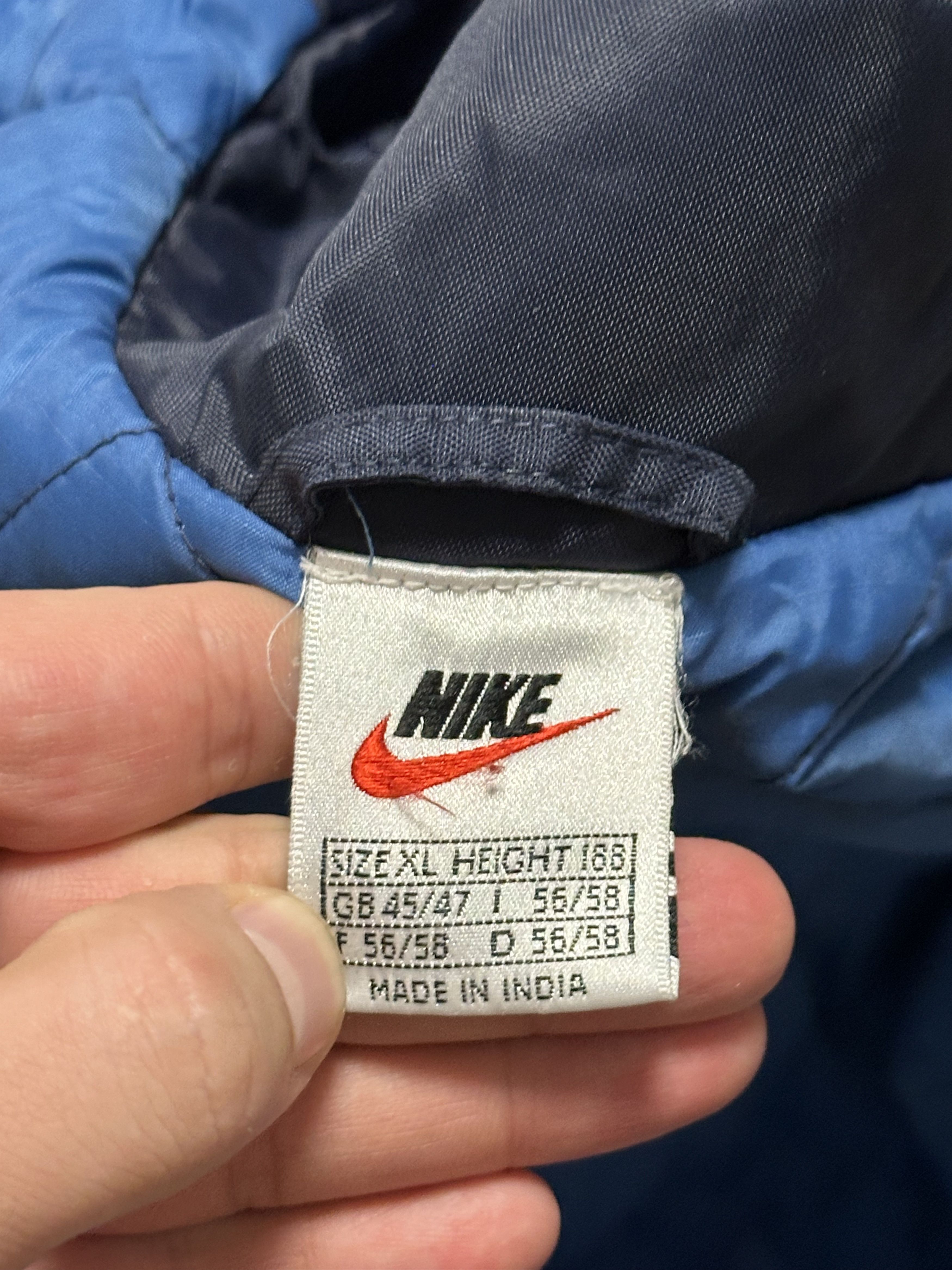 Nike Nike Vintage Mens Big Logo Drill Nylon Track Jacket Size XL Size US XL / EU 56 / 4 - 9 Thumbnail