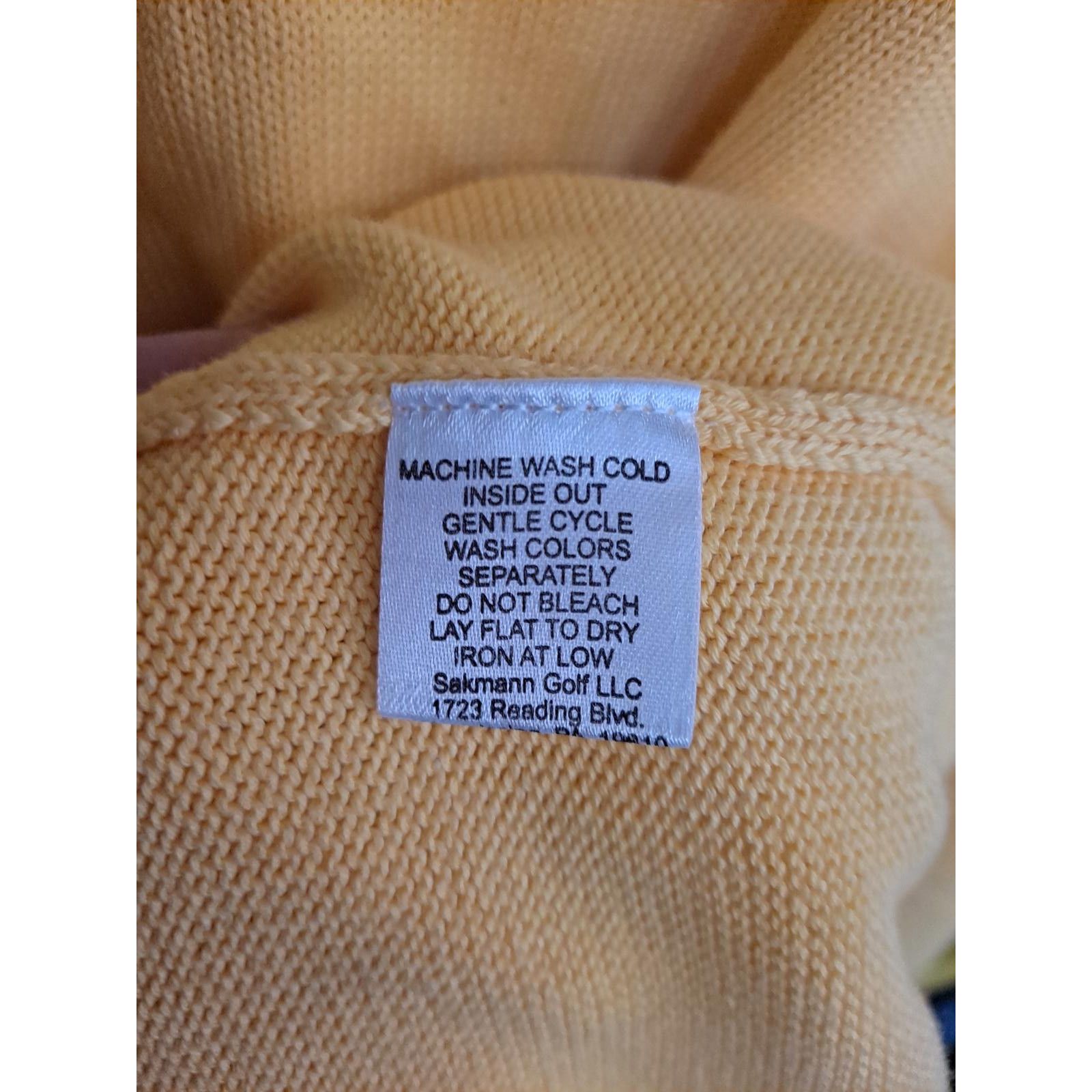 Other New Sakmann Yellow V Neck Sweater Size Large [A] Size US L / EU 52-54 / 3 - 4 Thumbnail