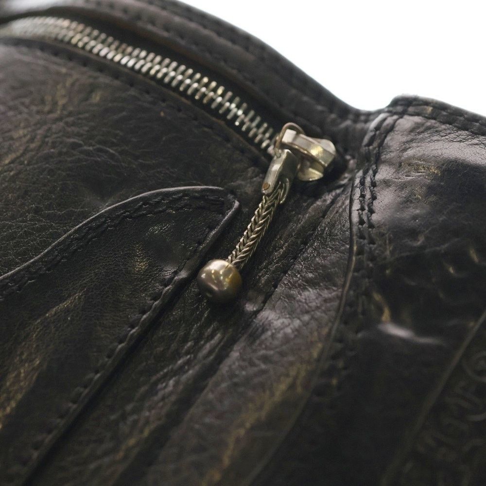 Chrome Hearts 3 Fold Celtic Button Wallet Black