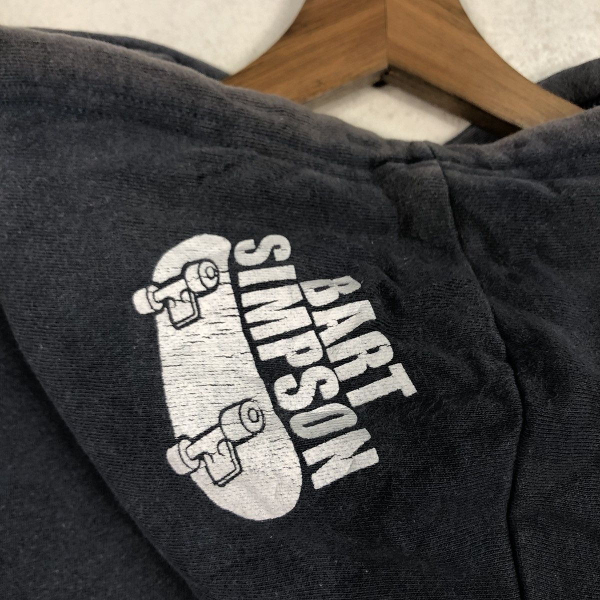 Vintage 📌Vintage Hoodie Pull Over Cartoon Bart Simpsons Big Logo Size US L / EU 52-54 / 3 - 12 Thumbnail