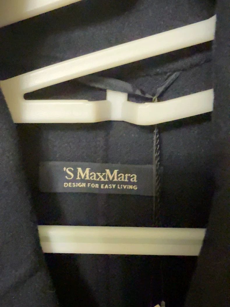 Max Mara Max Mara Navy blue double-breasted cashmere coat Size L / US 10 / IT 46 - 3 Thumbnail