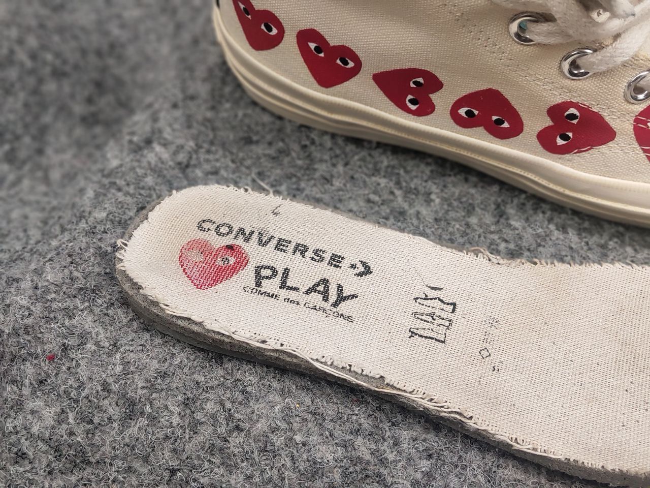 Comme des Garcons PLAY Comme de garcon play converse All Star High Top Sneakers Size US 6 / EU 39 - 18 Thumbnail