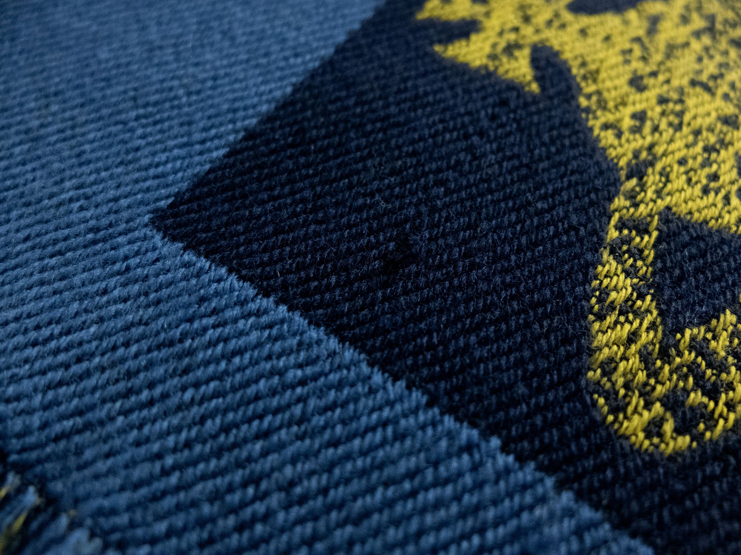 Vivienne Westwood VIVIENNE WESTWOOD blue polo orb logo motif wool scarf Size ONE SIZE - 5 Thumbnail