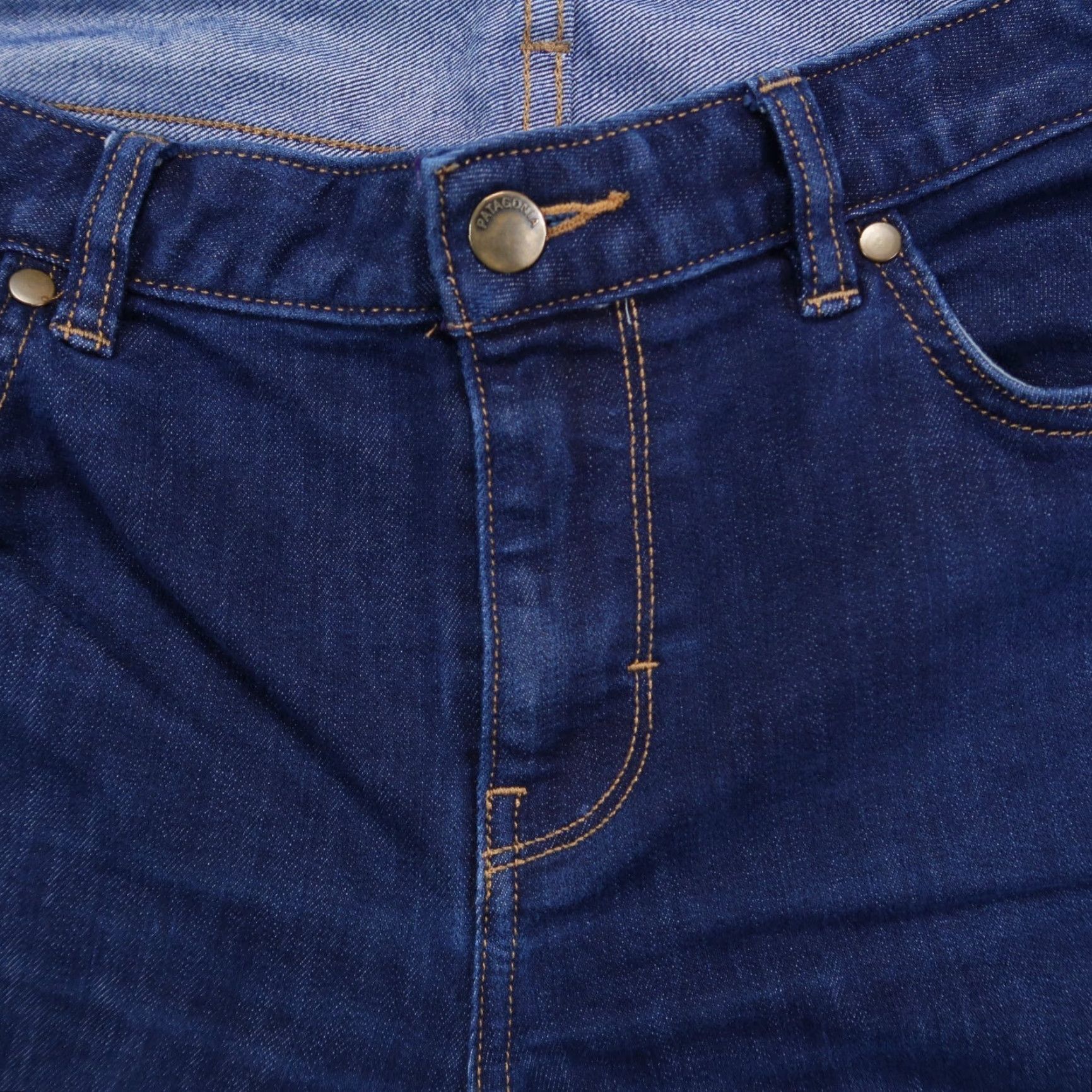 Patagonia Patagonia Jeans Womens 32x32 Blue Straight 5 Pocket Dark Wash Denim Jeans Size 24" / US 00 / IT 34 - 4 Thumbnail
