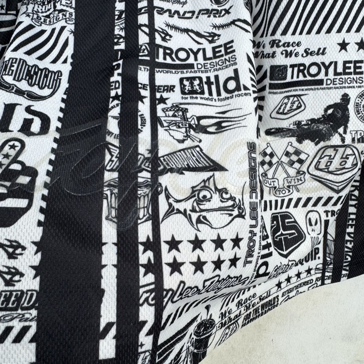 Vintage All Over Print Troy Lee Designs Long Sleeve Jersey Size US XL / EU 56 / 4 - 5 Thumbnail