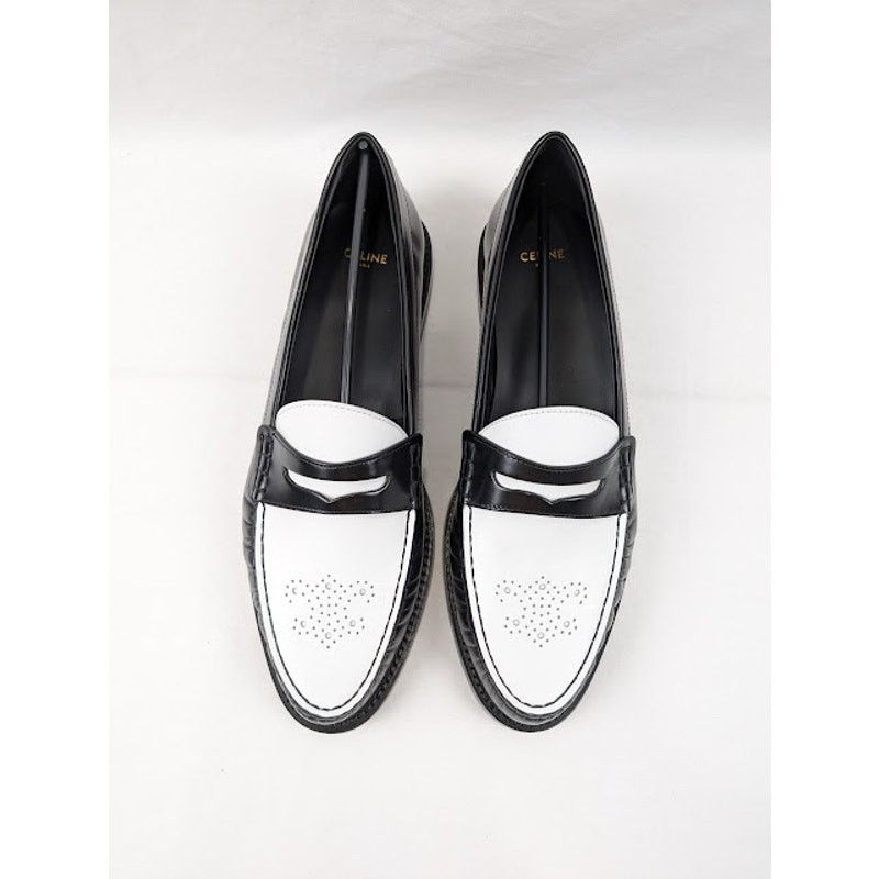 Celine o1rshd1 Loafers 15 in Black/Optic White Size US 10 / EU 43 - 15 Thumbnail