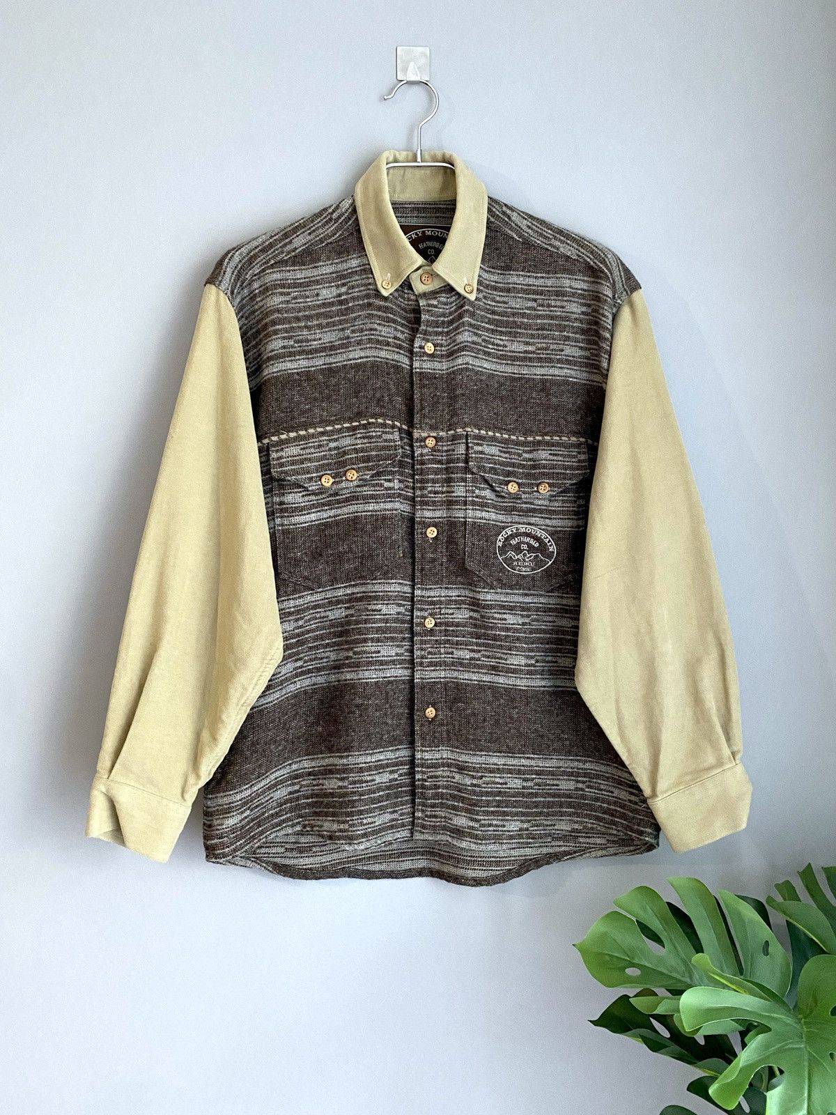 Flannel × Vintage American Vintage Flannel Wool Shirt 90s “Rocky Mountain” Size US S / EU 44-46 / 1 - 1 Thumbnail