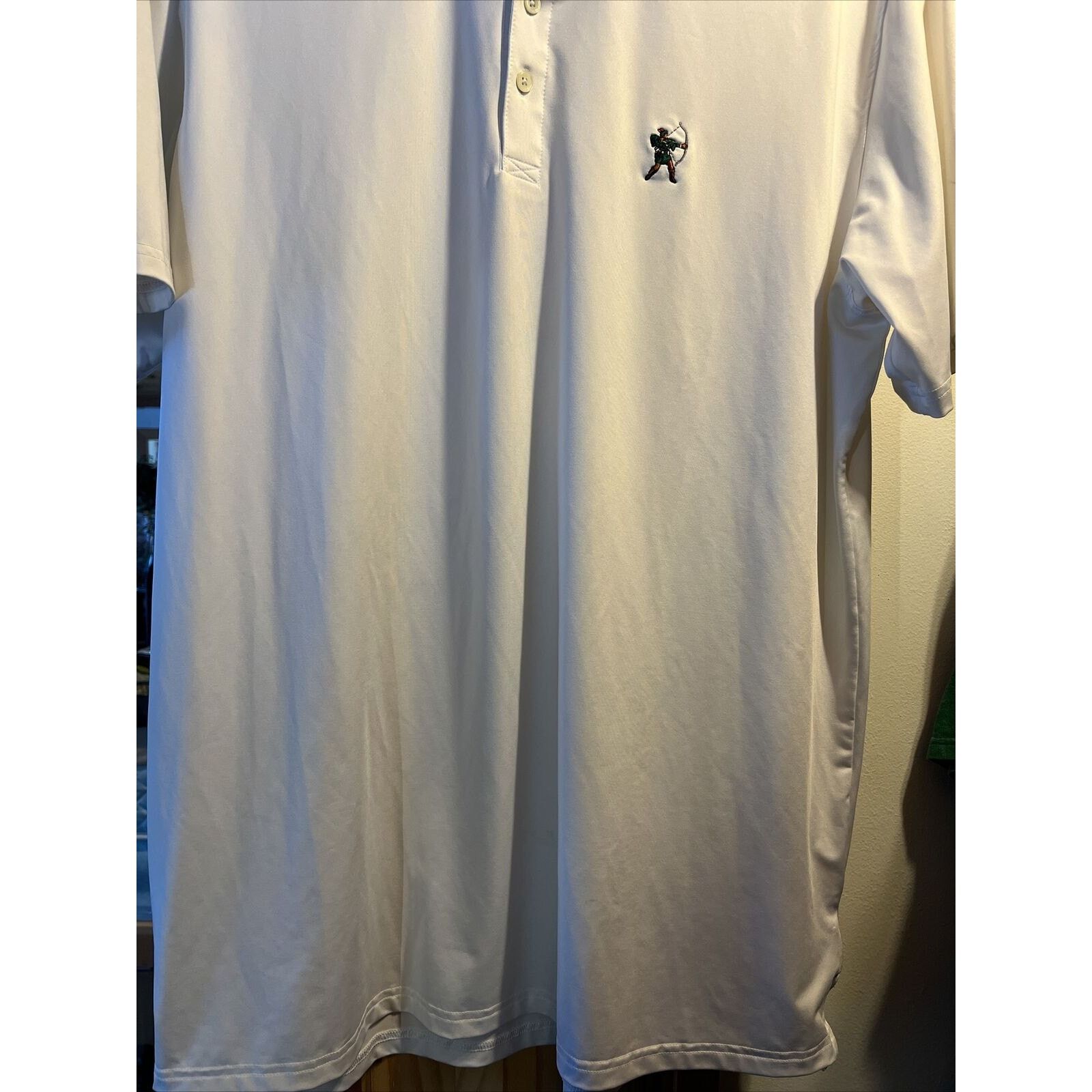 Other Holderness & Bourne Mens XL White Polyester Blend Polo Shirt Size US XL / EU 56 / 4 - 5 Thumbnail