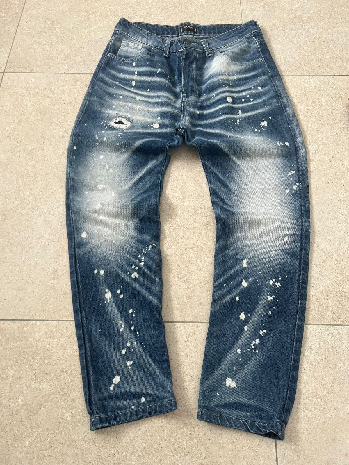 Japanese Brand 👖 Davide Jeans 71 – Blue (W28) Size US 28 / EU 44 - 1 Thumbnail