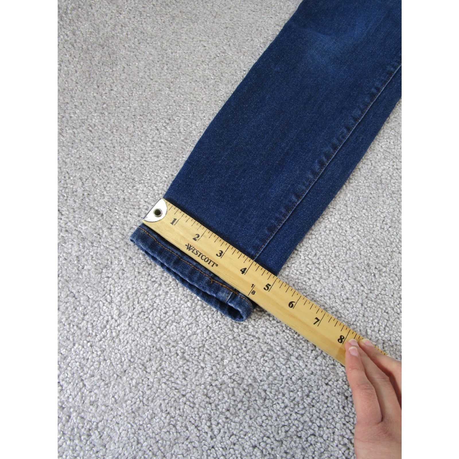 Everlane Everlane Jeans Womens 26 Dark Blue Denim Skinny Ankle Zip Modern RiseMid 8.5-10.5in Size 26" / US 2 / IT 38 - 5 Thumbnail