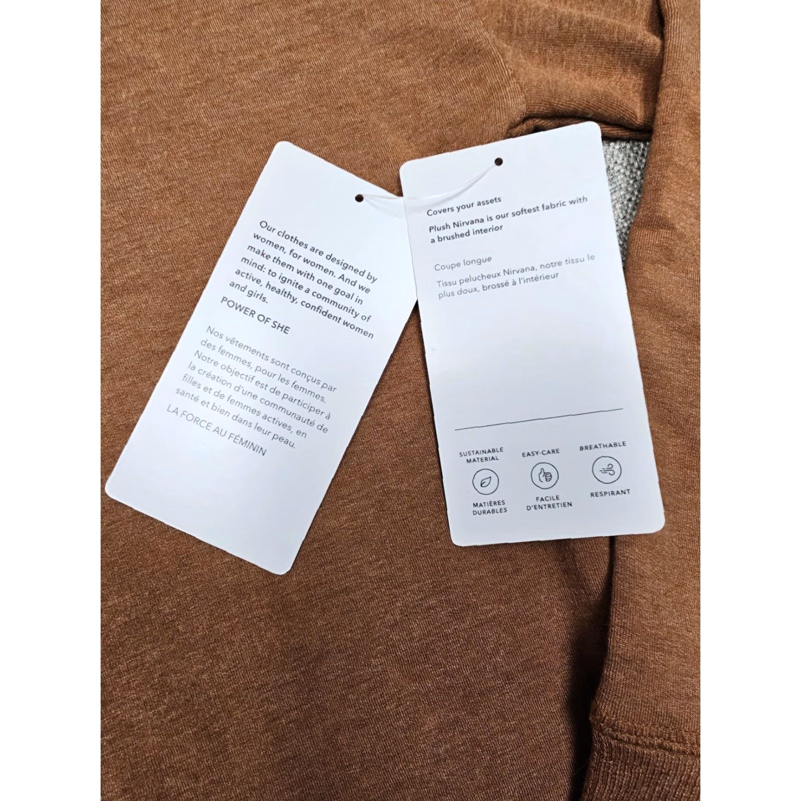 Athleta Athleta Sweatshirt Womens Small Petite Brown Coaster Luxe Thumbholes S858-0031 Size S / US 4 / IT 40 - 5 Thumbnail