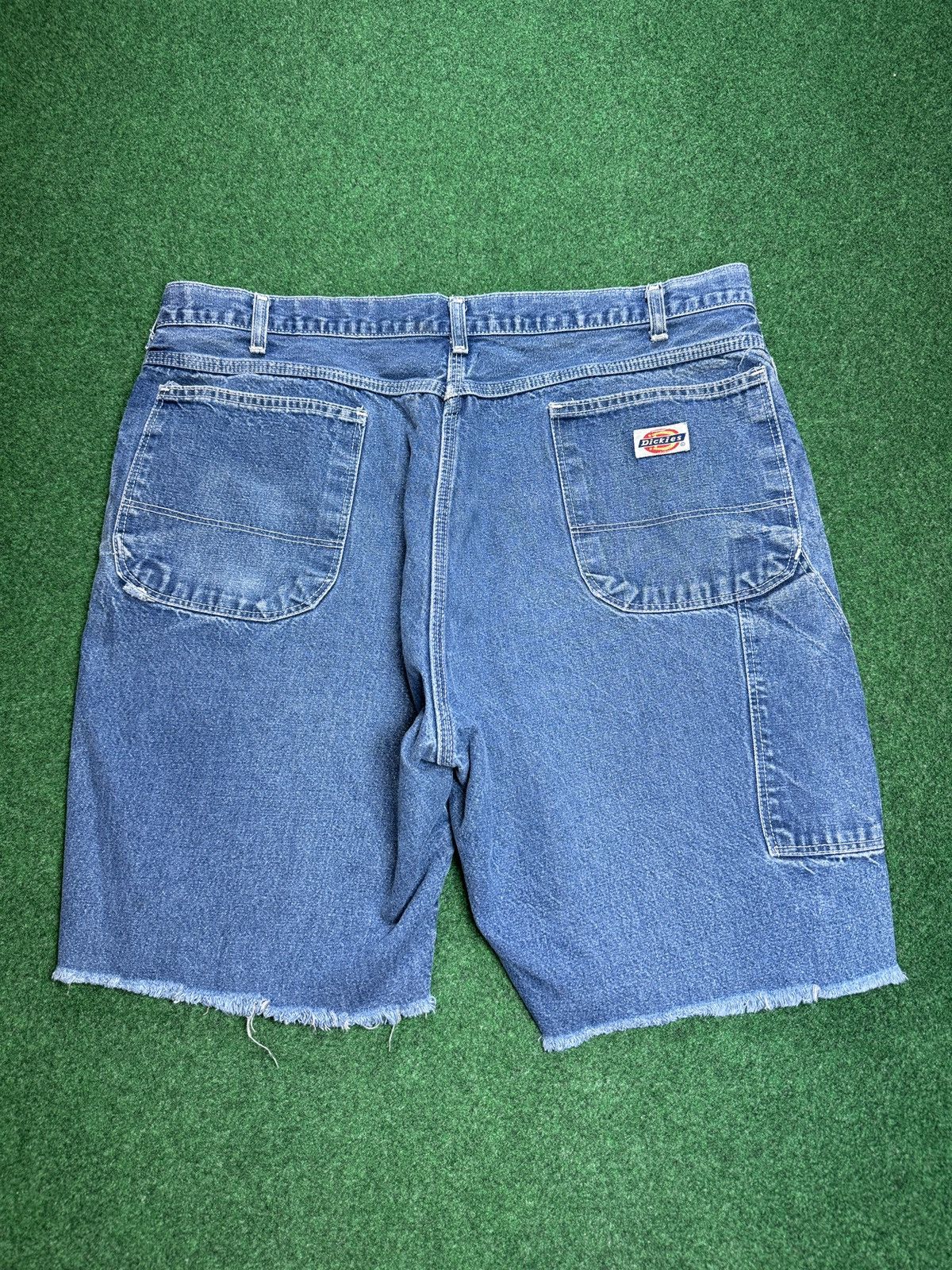Dickies × Vintage Vtg 70s Dickies Cutoff Jorts Baggy Talon Zipper Denim Shorts Size US 38 / EU 54 - 1 Thumbnail