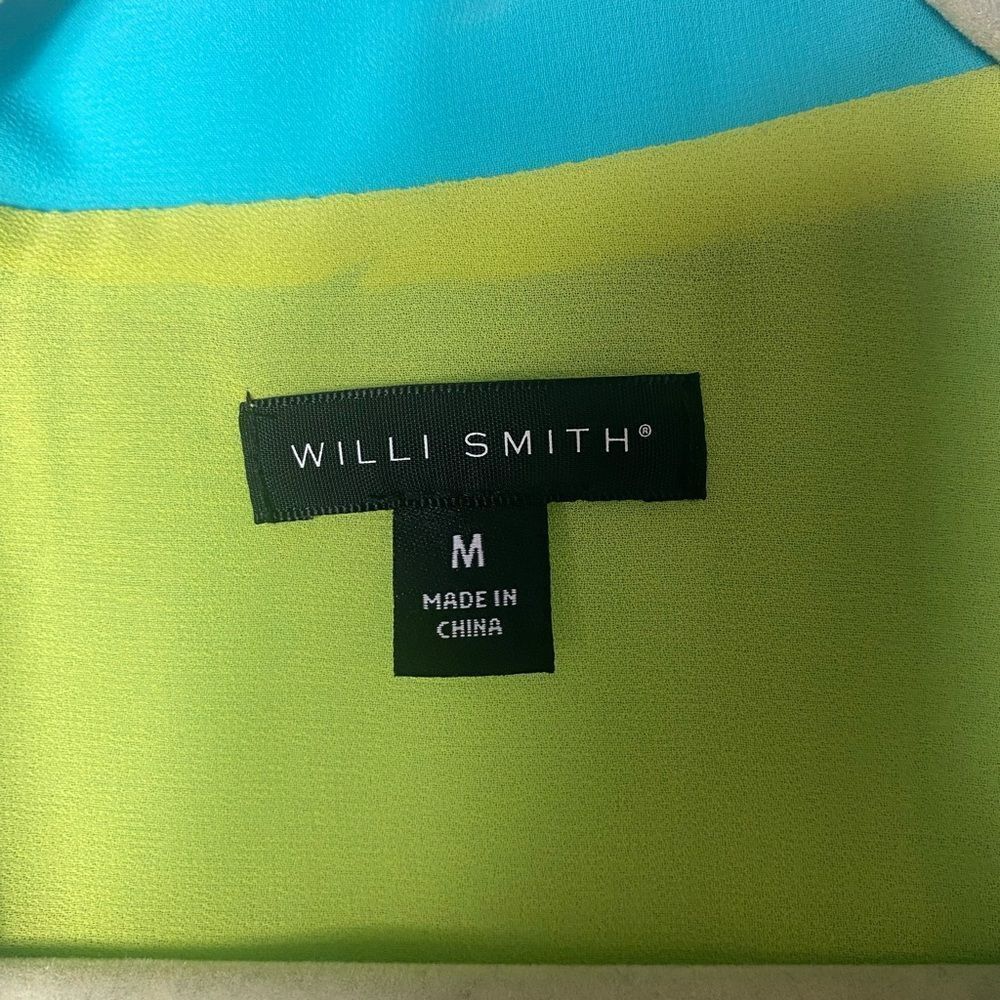 Other Willi Smith Blazer. Gorgeous Aqua Blazer with Lime Green. Me Size M / US 6-8 / IT 42-44 - 4 Thumbnail