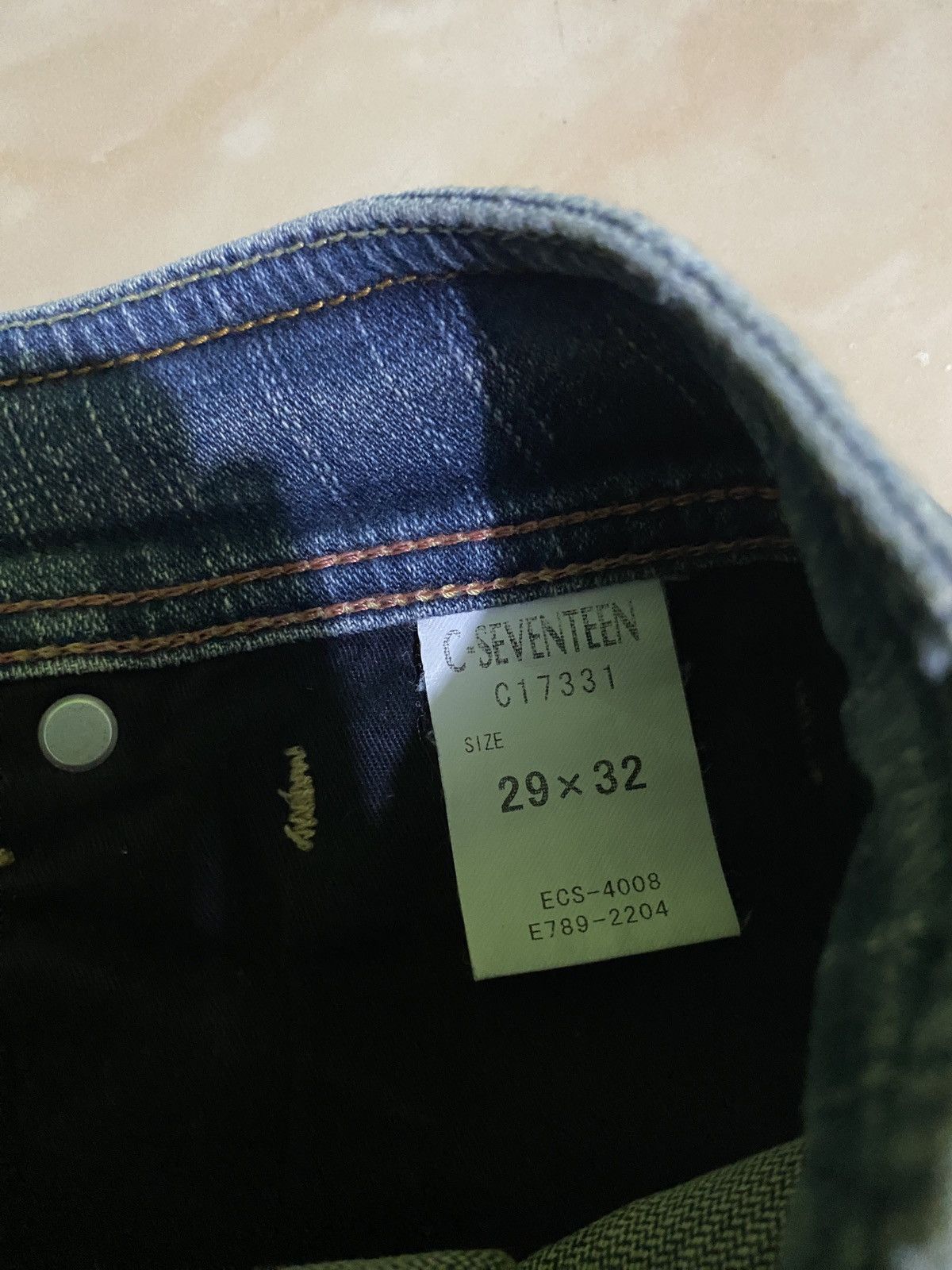 If Six Was Nine × Japanese Brand × Vintage Flare jeans c-seventeen distressed Size 29" - 7 Thumbnail