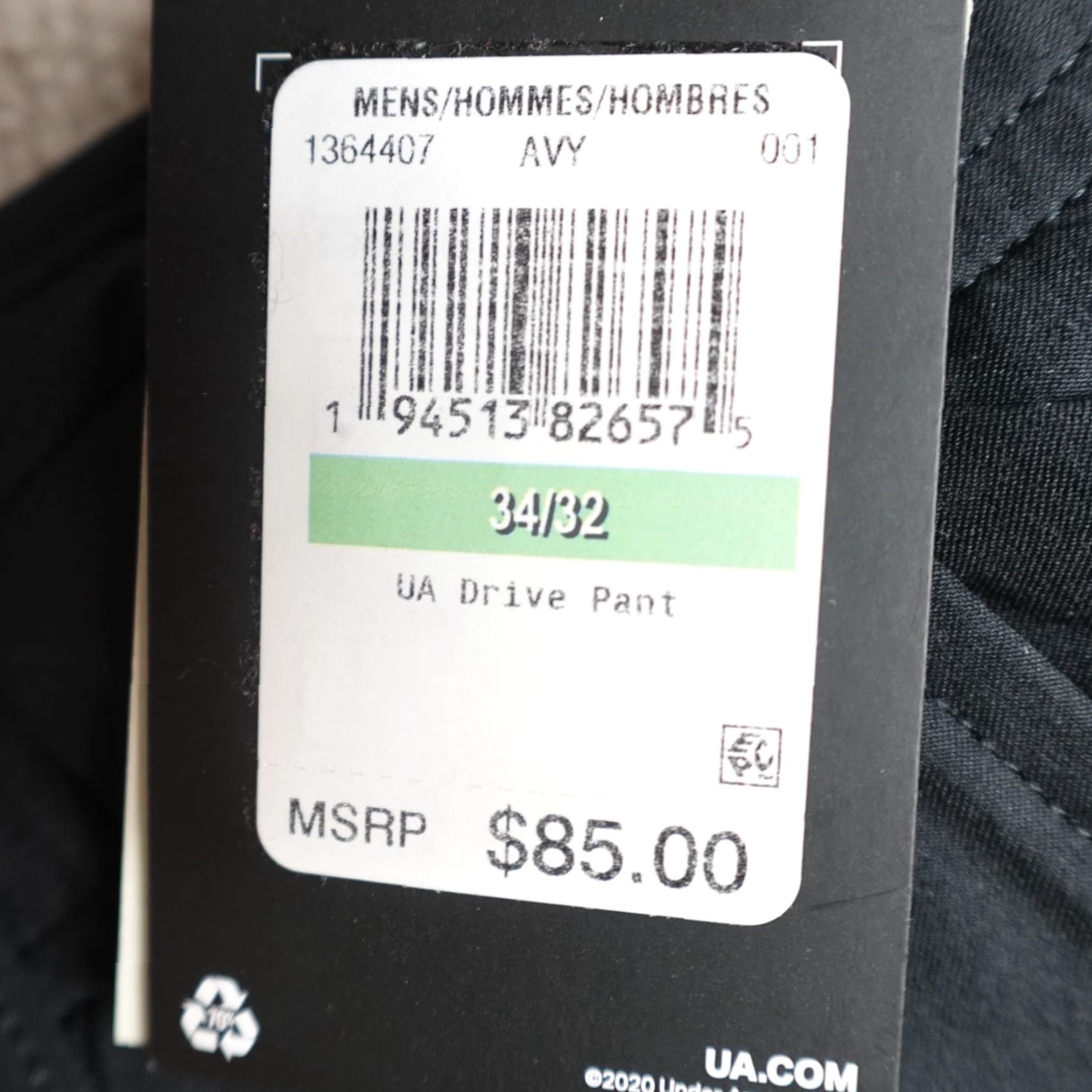 Under Armour Under Armour Pants 32 x 31 Black Solid Performance Golf Straight NEW Size US 32 / EU 48 - 6 Thumbnail