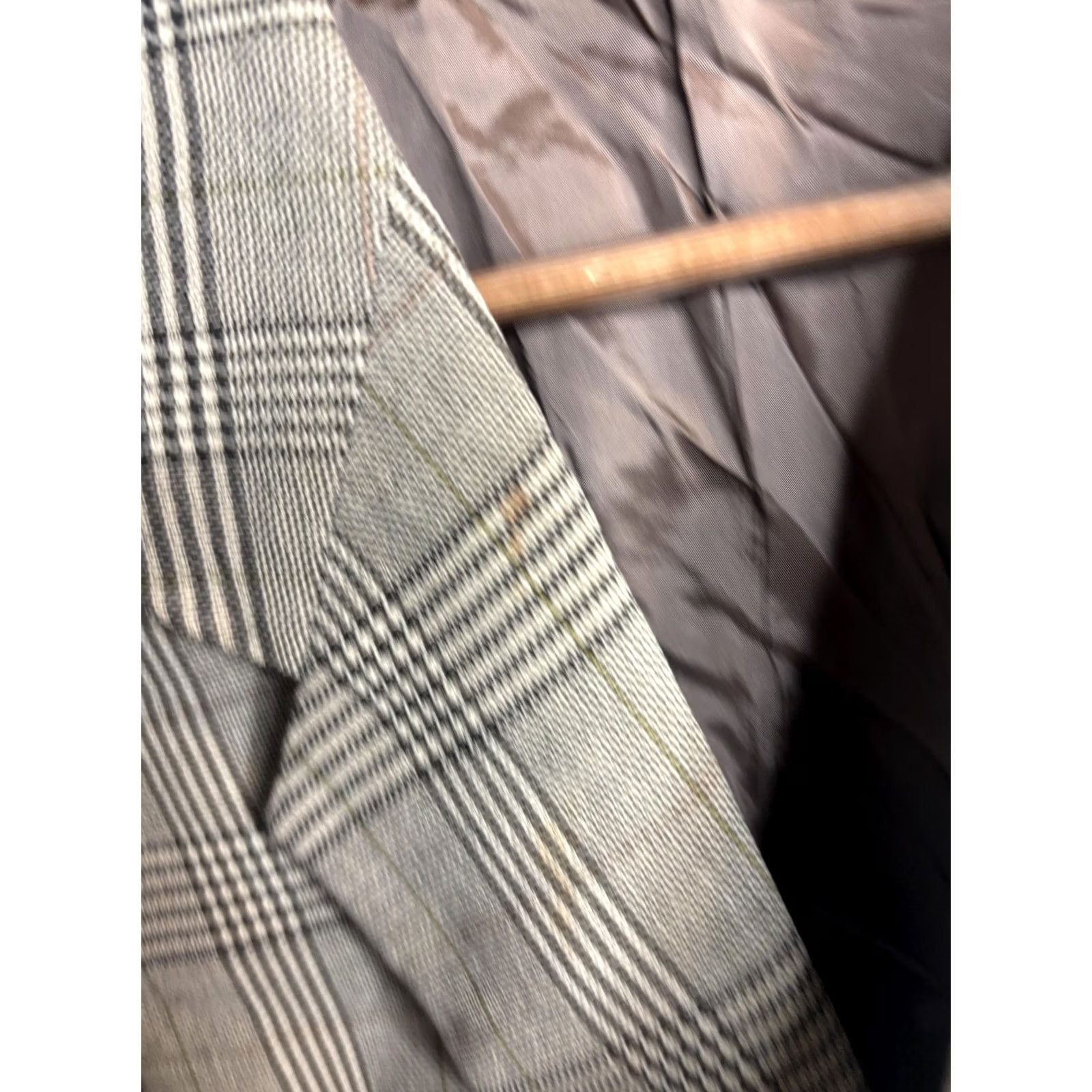Giorgio Armani Giorgio Armani Sport Coat Mens 46 Gray Plaid Pure Virgin Wool Made In Italy Size US S / EU 44-46 / 1 - 4 Thumbnail