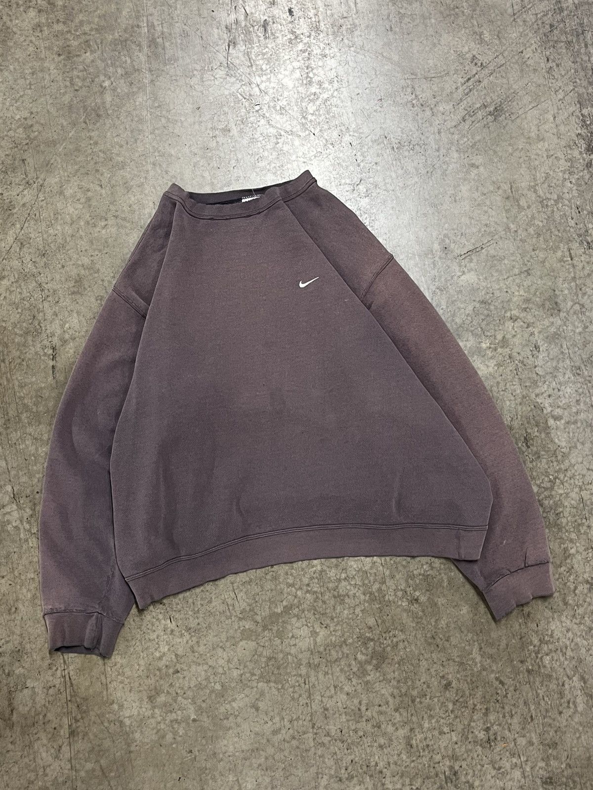 Nike × Vintage Vintage Nike swoosh crazy sun faded boxy fit crewneck rare Size US XXL / EU 58 / 5 - 1 Thumbnail