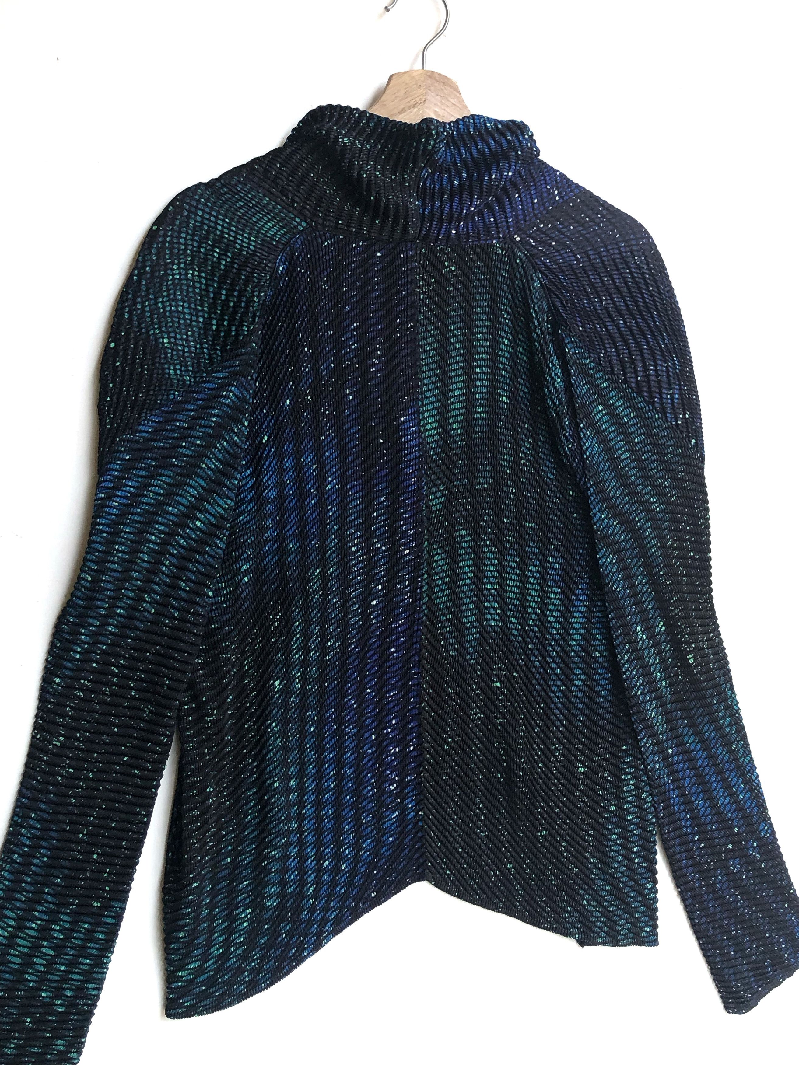 Issey Miyake RARE🔥A/W2016 GALAXY COSMOS PLEAT CARDIGAN JACKET Size M / US 6-8 / IT 42-44 - 10 Thumbnail