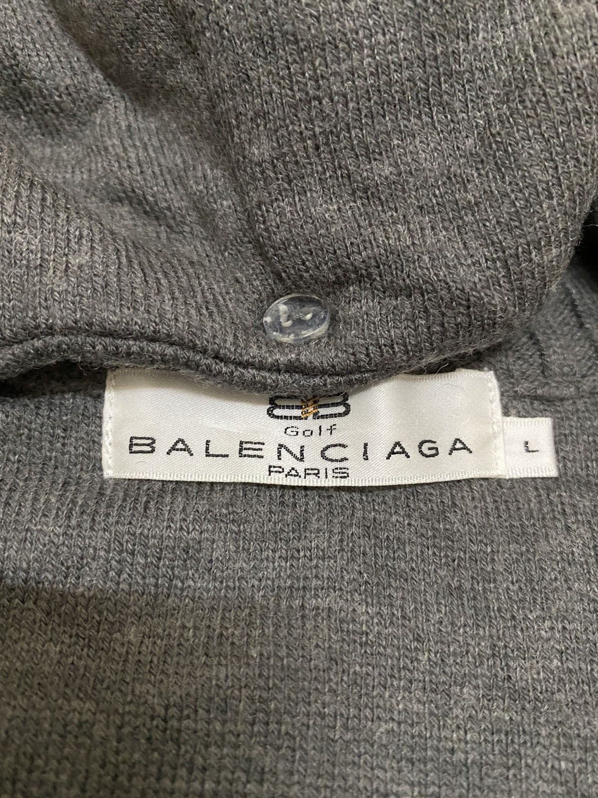 Balenciaga × Vintage Vintage Balenciaga Golf Half Zipper Hoodie Vest (C2) Size US L / EU 52-54 / 3 - 5 Thumbnail