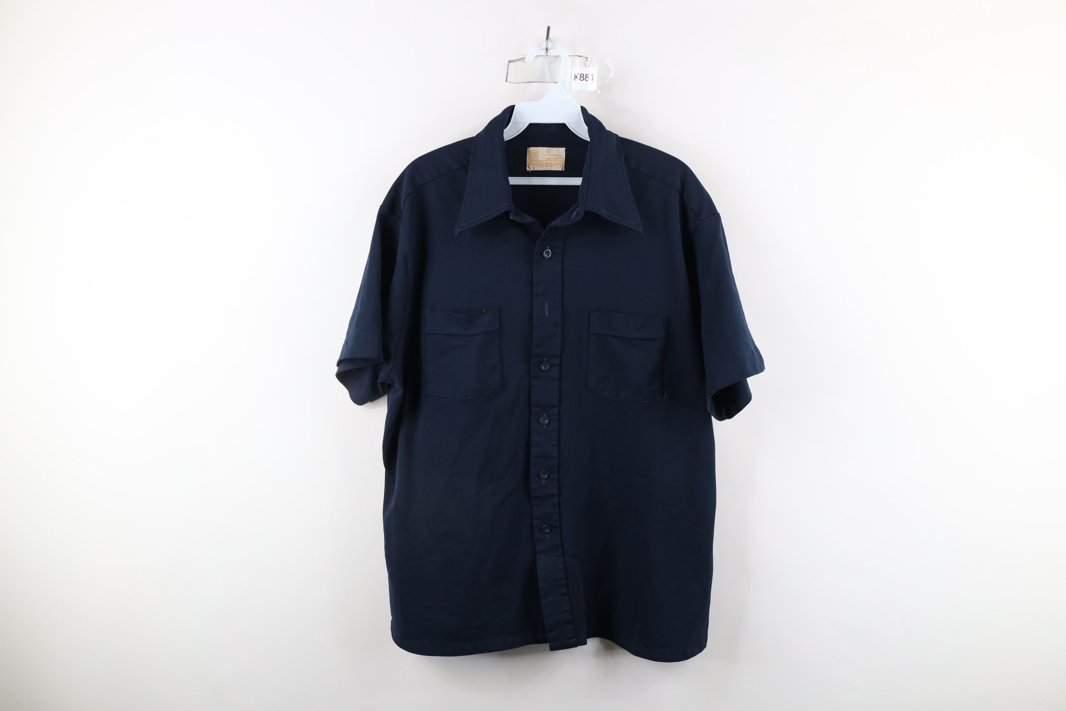 Vintage Vintage 70s Streetwear Short Sleeve Collared Button Shirt Size US XL / EU 56 / 4 - 1 Thumbnail