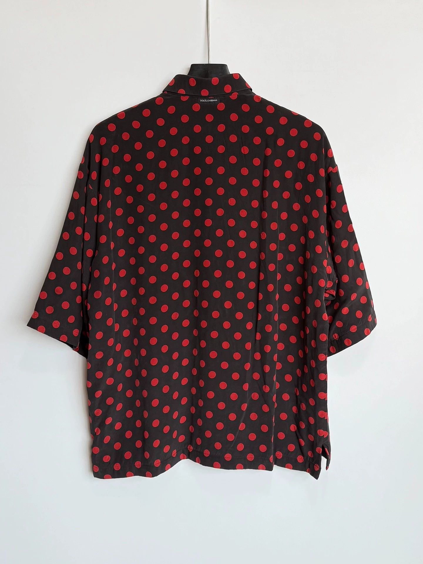 Dolce & Gabbana Dolce & Gabbana Silk Polka Dot Double Layer Polo T-Shirt Size US S / EU 44-46 / 1 - 4 Thumbnail
