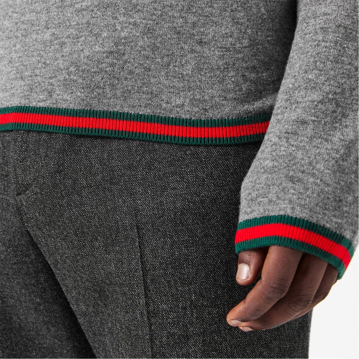 Gucci o1g2r1mq0426 Crew Neck Jumper in Grey Size US L / EU 52-54 / 3 - 4 Thumbnail