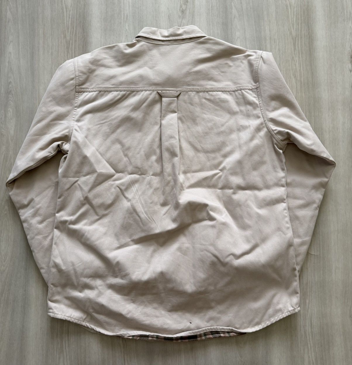 Vintage Vintage Levis Shirt Beige Khaki Twill Flannel Shacket Sz L Size US L / EU 52-54 / 3 - 7 Thumbnail