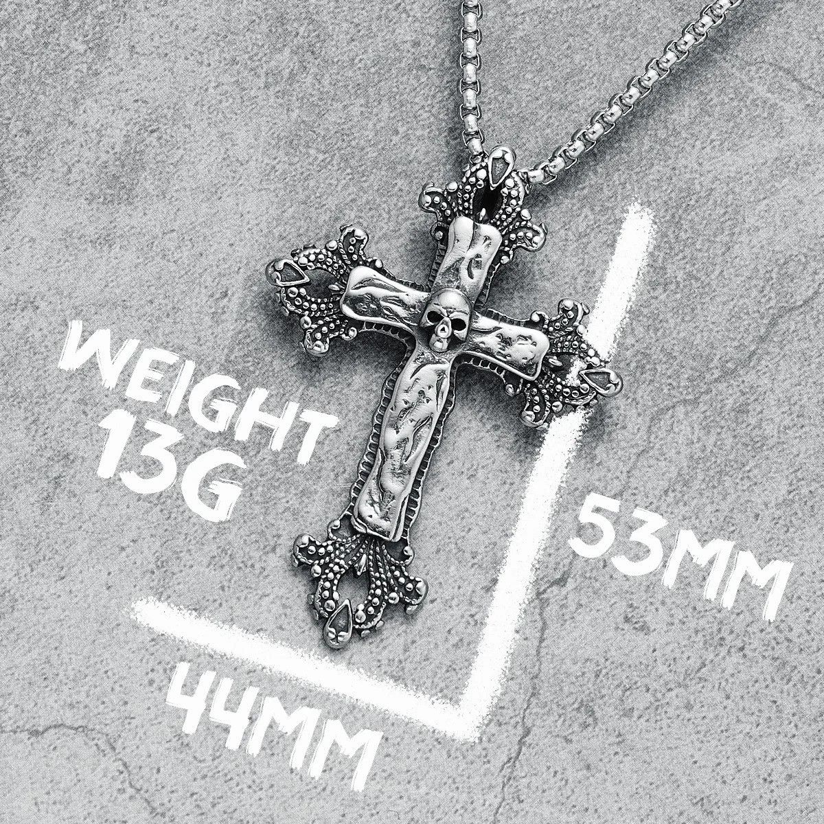 Other Cross Skull Pendant Accessories Necklace Gifts Size ONE SIZE - 6 Thumbnail