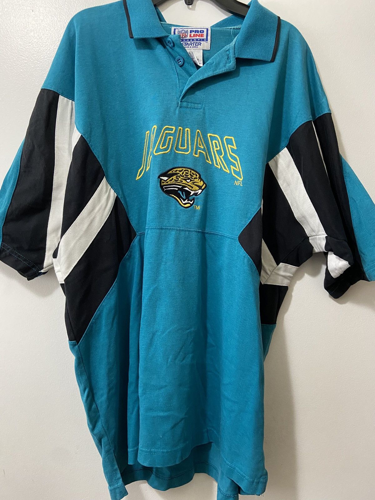 Starter Vintage Jacksonville Jaguars Polo NFL Pro Line by Starter Size US L / EU 52-54 / 3 - 2 Thumbnail