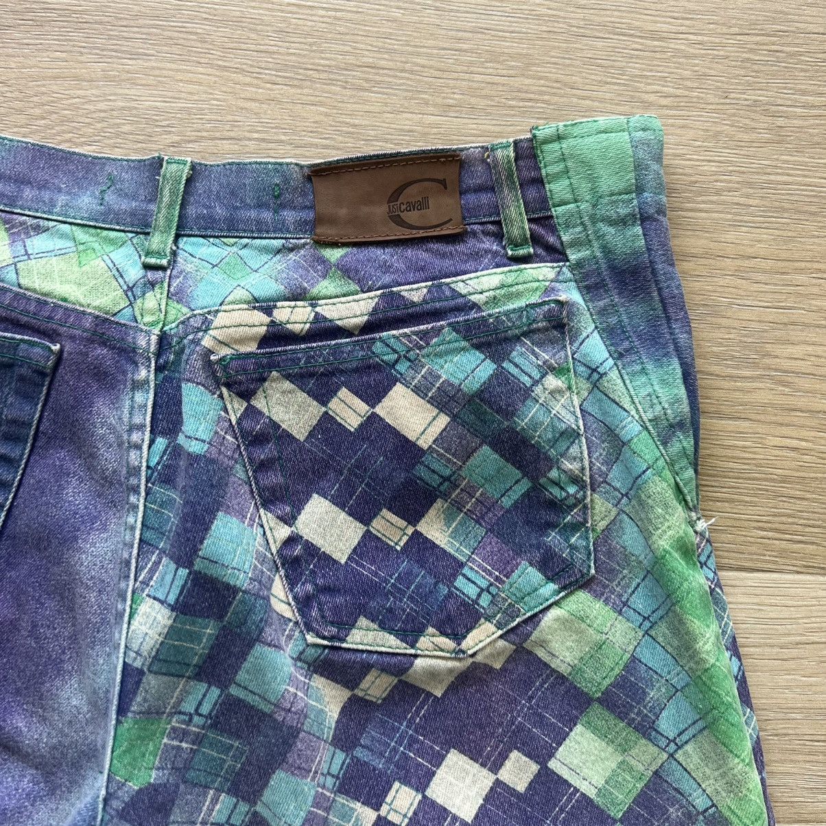 Just Cavalli Just Cavalli Purple/Green Pattern Pants Y2K Size US 29 - 7 Thumbnail