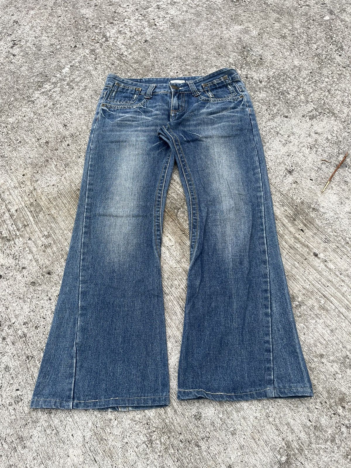 Japanese Brand Kapalili Denim Flare Bootcut Jeans Japanese Brand Size 33" - 3 Thumbnail