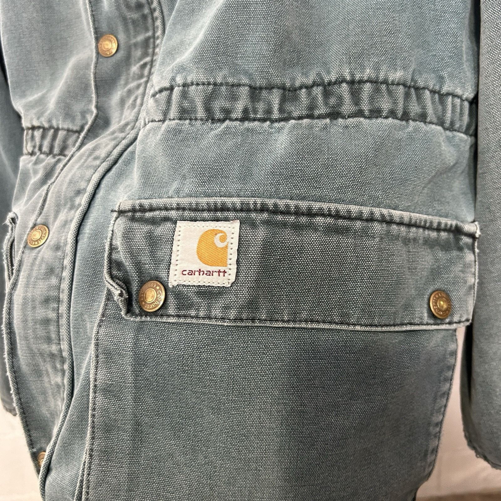 Carhartt Vintage Carhartt Duster Cape Coat Jacket “Hunter Green” Size US L / EU 52-54 / 3 - 3 Thumbnail