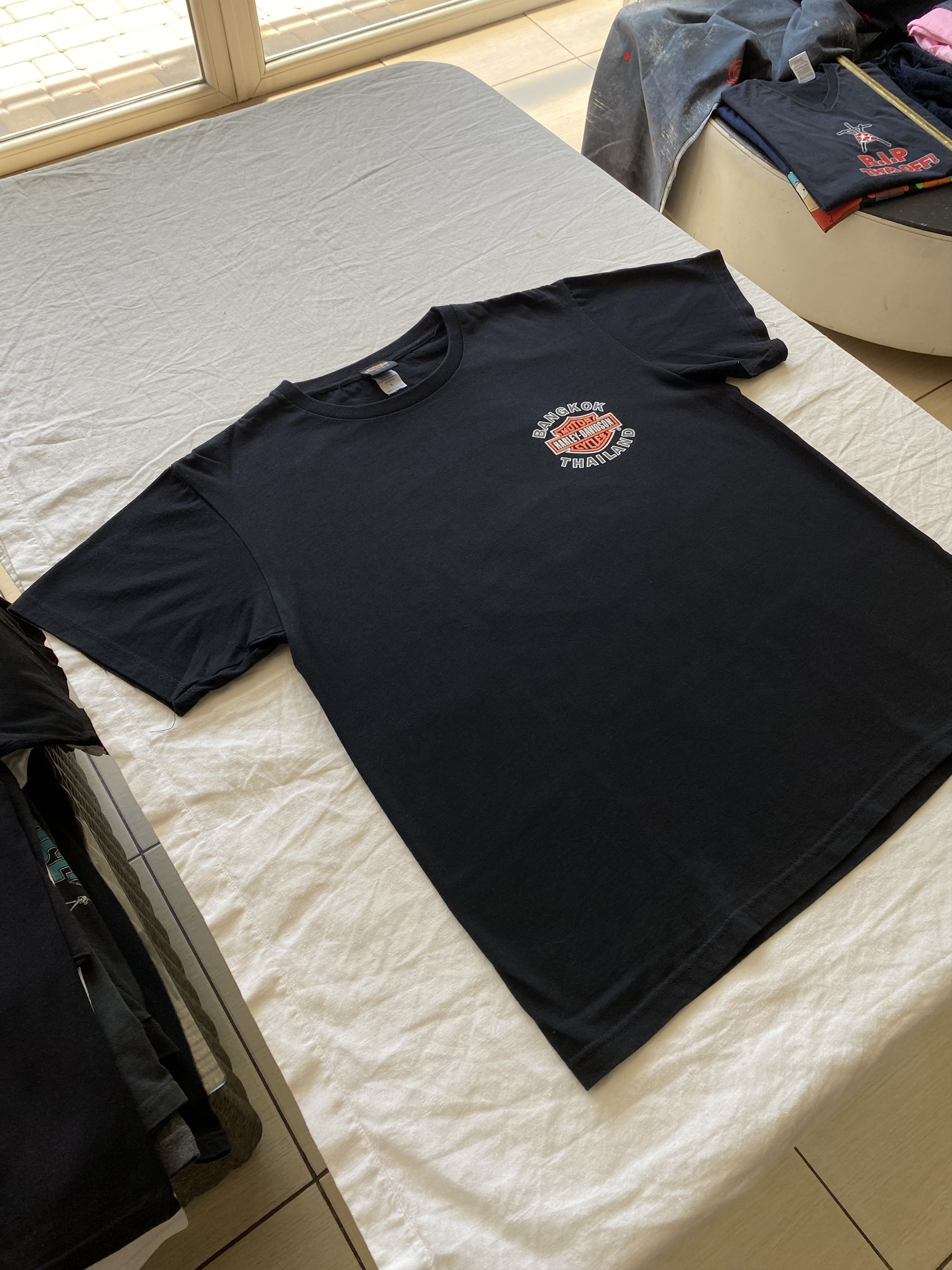 Harley Davidson Harley Davidson Bangkok Thailand Vintage Black Tee Size US L / EU 52-54 / 3 - 10 Thumbnail
