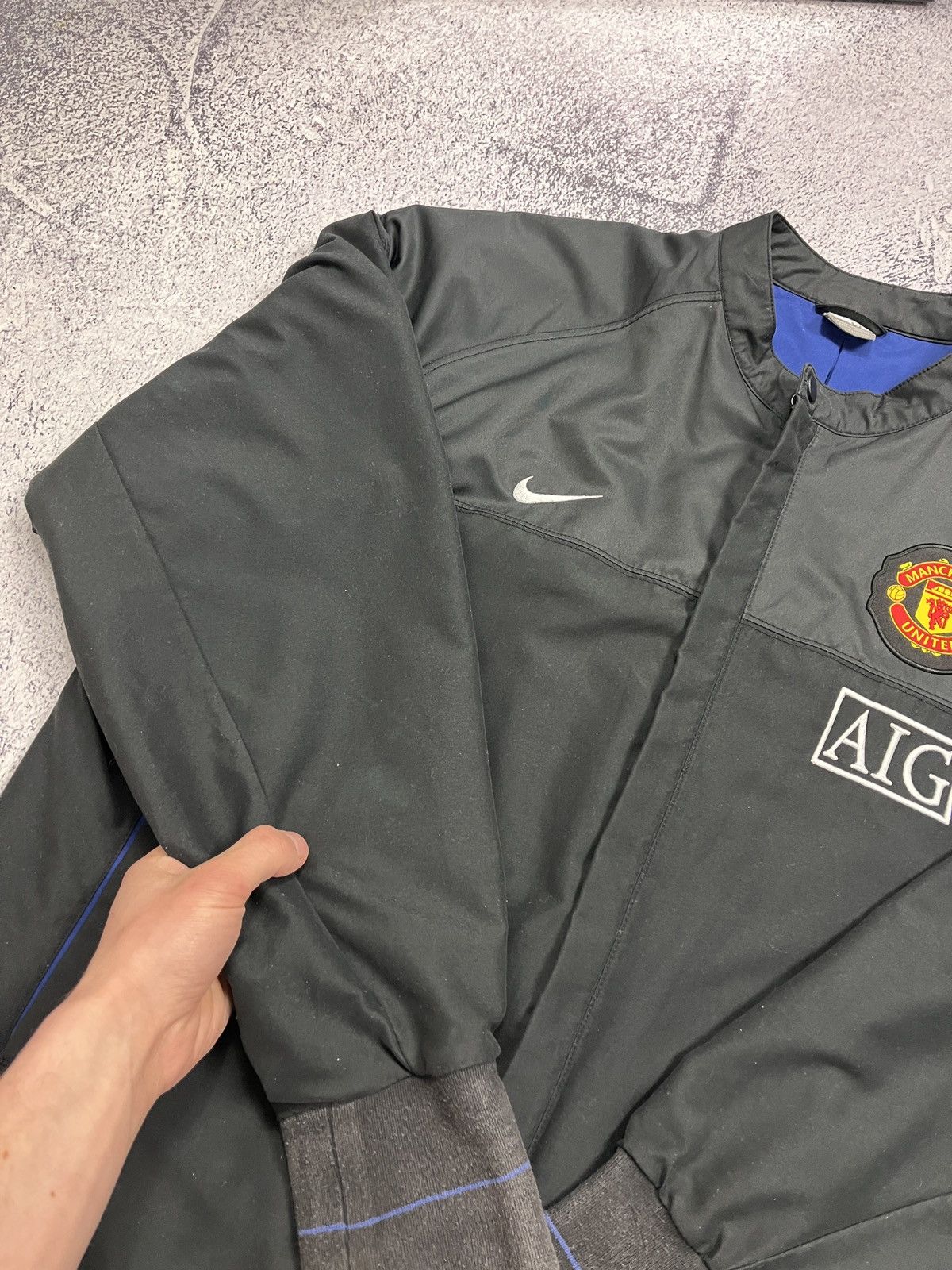 Nike × Vintage Vintage 00’s Manchester United Nike Bomber Jacket Rare Y2k Size US XL / EU 56 / 4 - 19 Thumbnail