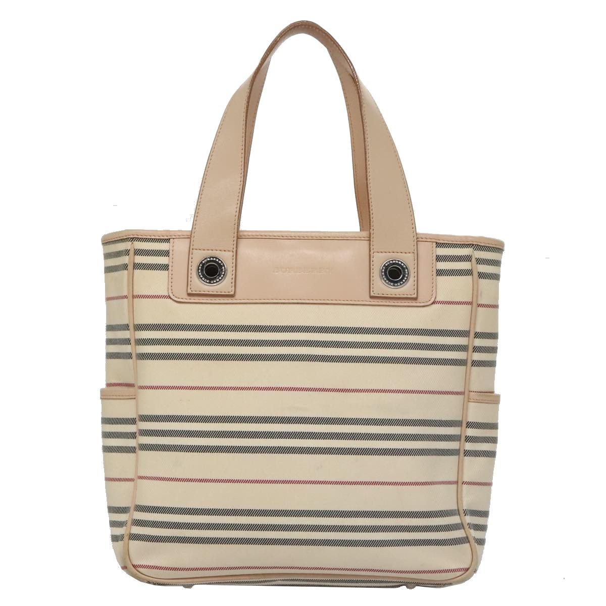 Burberry Nova Check Beige Canvas Tote Bag (Pre-Owned) Size ONE SIZE - 1 Thumbnail