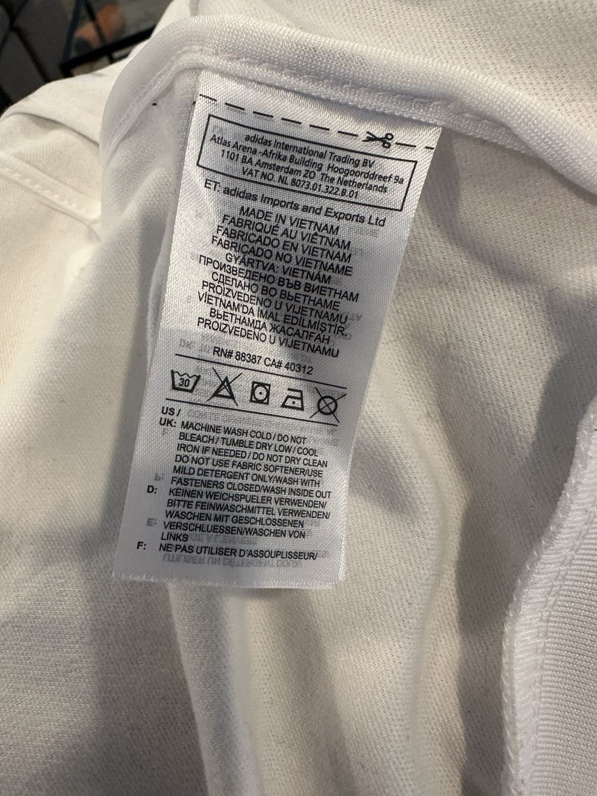 Adidas × Vintage Adidas white zip sweater Size US M / EU 48-50 / 2 - 5 Thumbnail