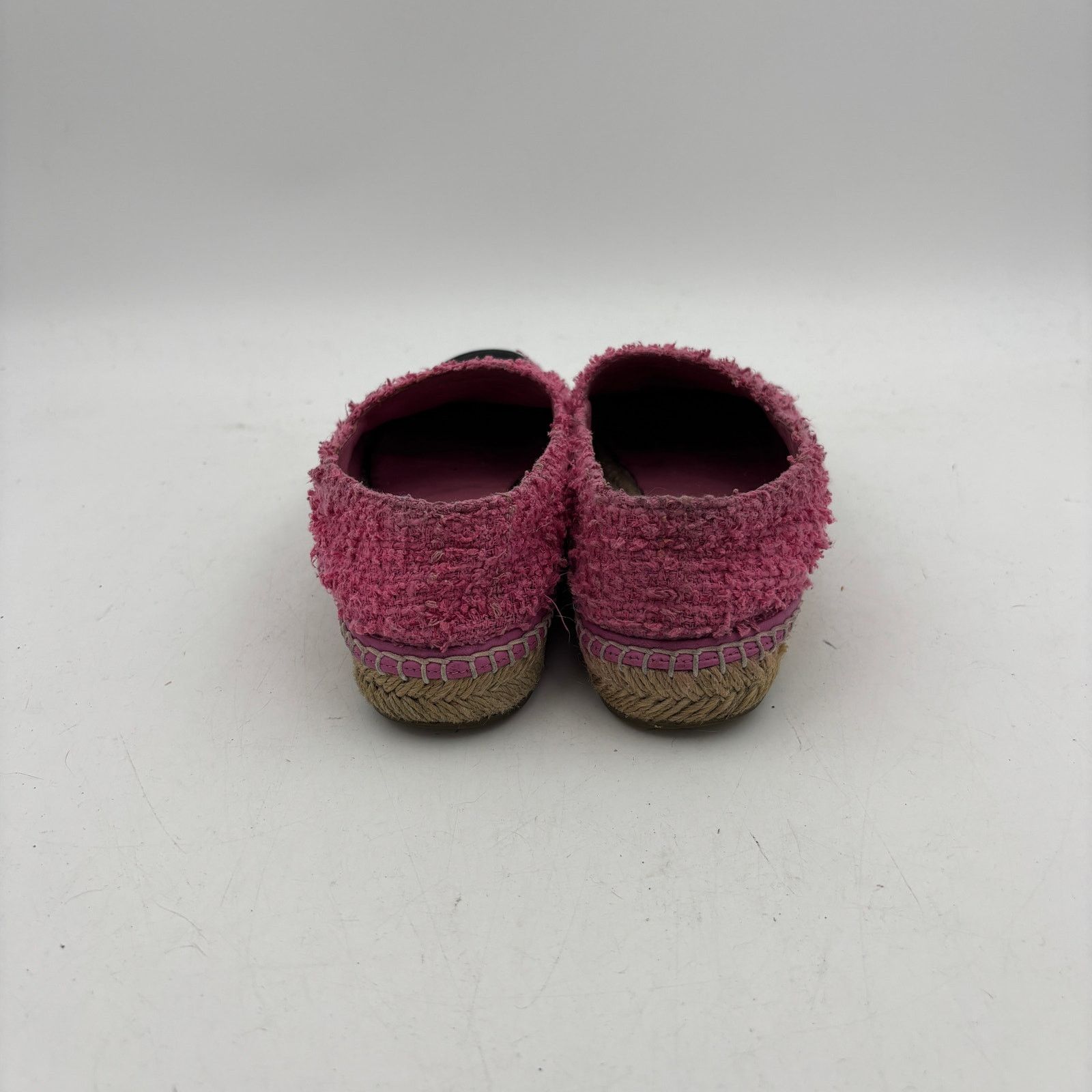 Chanel Chanel CC Pink Tweed Espadrilles Cap Toe Women's 39 US 8 Size US 8 / IT 38 - 4 Thumbnail