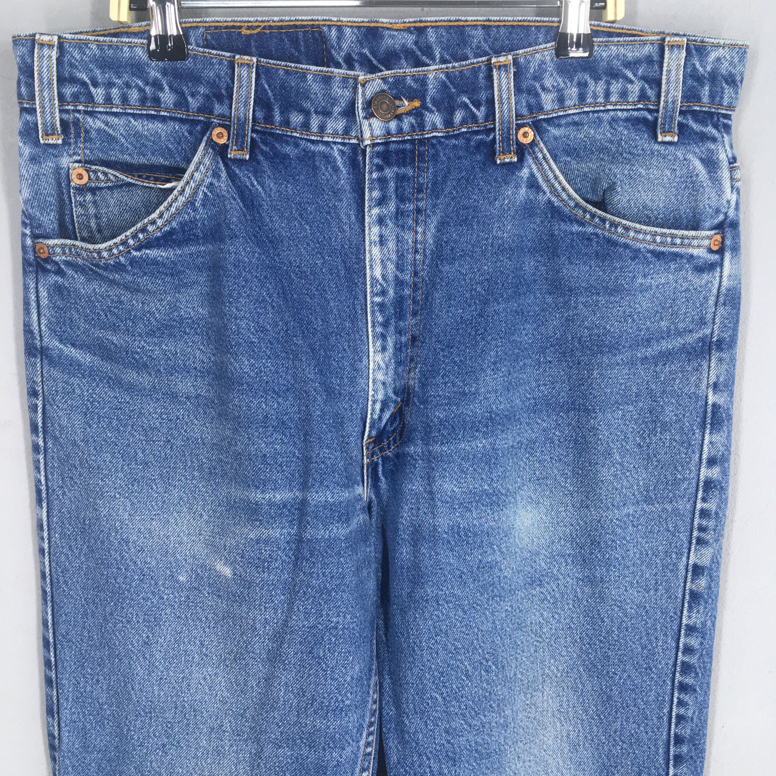 Levi's 32x28.5 80's Levi's 517 Bootcut Bell Bottom Jeans S1983 Size 32" / US 10 / IT 46 - 2 Thumbnail