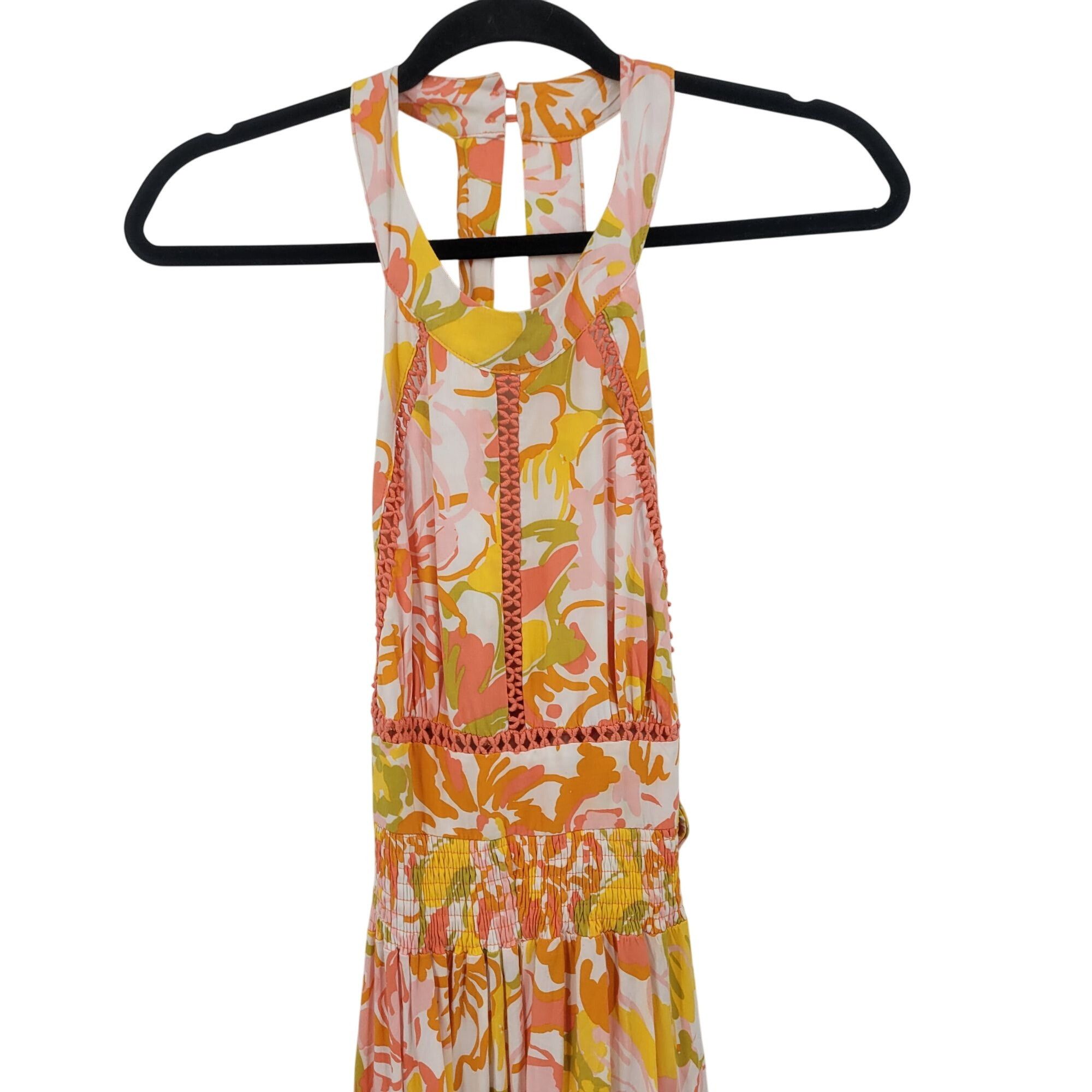 halter dress orange Mogi Mini Dress in Orange